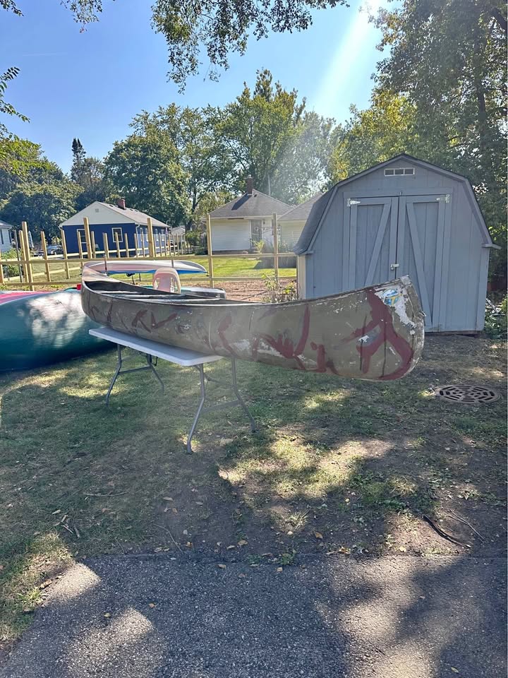 Grumman 15' Aluminum Canoe Heavy Duty Outfitters Model Camo_1